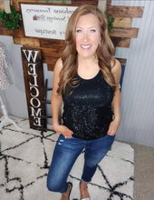 Load image into Gallery viewer, Tank Top with Stones (Black)