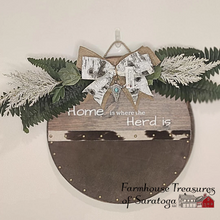 Load image into Gallery viewer, Home Is Where The Herd Is Door hanger Sign