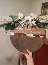 Load image into Gallery viewer, Home Is Where The Herd Is Door hanger Sign