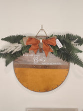 Load image into Gallery viewer, Kick Your Boots Off And Stay Awhile Door Hanger Sign