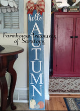 Load image into Gallery viewer, Farmhouse Distressed Hello Autumn Sign