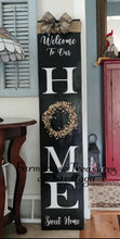 Load image into Gallery viewer, Farmhouse Distressed 'Welcome To Our Home Sweet Home" Sign