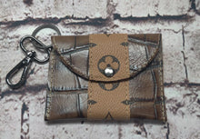 Load image into Gallery viewer, LV Upcycled and Genuine Leather Card Holder (Brown Crocodile)