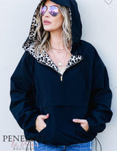Load image into Gallery viewer, Zipper Up Leopard Print Windbreaker