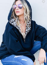 Load image into Gallery viewer, Zipper Up Leopard Print Windbreaker