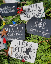 Load image into Gallery viewer, White & Black Christmas Ornaments