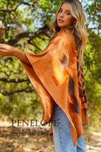 Load image into Gallery viewer, Aztec Turtleneck Poncho