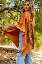 Load image into Gallery viewer, Aztec Turtleneck Poncho