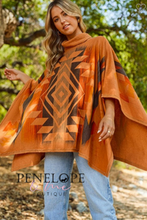 Load image into Gallery viewer, Aztec Turtleneck Poncho