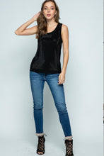 Load image into Gallery viewer, Tank Top with Stones (Black)