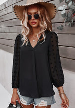 Load image into Gallery viewer, V-Neck Solid Long Sleeve Top