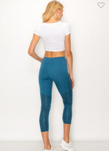 Load image into Gallery viewer, Solid Crocodile Inlay Legging