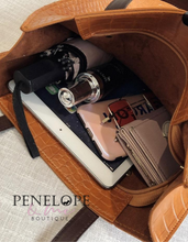 Load image into Gallery viewer, Light Weight Faux Crocodile Tote