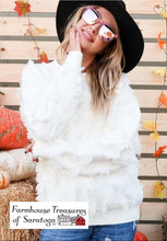 Load image into Gallery viewer, Allover Fringe Detailed Pullover Top