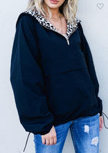 Load image into Gallery viewer, Zipper Up Leopard Print Windbreaker