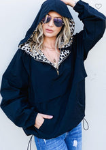 Load image into Gallery viewer, Zipper Up Leopard Print Windbreaker