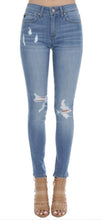 Load image into Gallery viewer, KanCan Distressed Light Denim