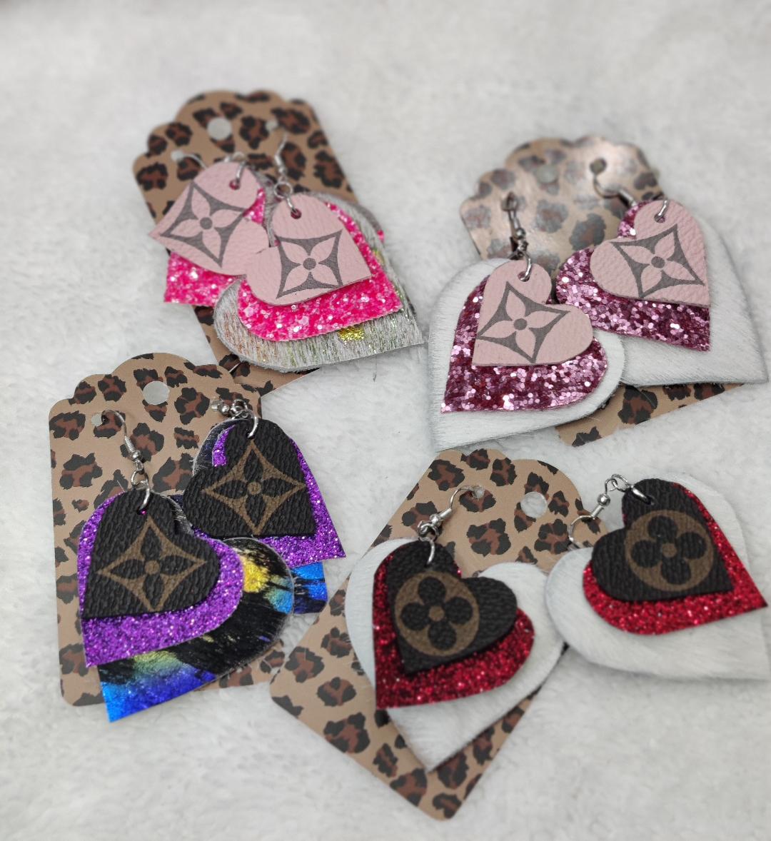 Upcycled LV Heart Shaped Earrings (Hot Pink) – Farmhouse Treasures of  Saratoga LLC and Penelope & Me Boutique