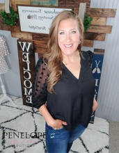 Load image into Gallery viewer, V-Neck Solid Long Sleeve Top