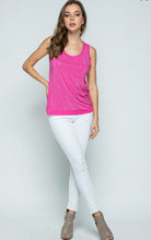 Load image into Gallery viewer, Tank Top with Stones (Fuchsia)
