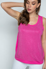 Load image into Gallery viewer, Tank Top with Stones (Fuchsia)
