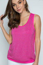 Load image into Gallery viewer, Tank Top with Stones (Fuchsia)