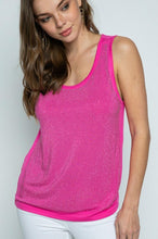 Load image into Gallery viewer, Tank Top with Stones (Fuchsia)