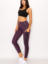 Load image into Gallery viewer, Solid Crocodile Inlay Legging