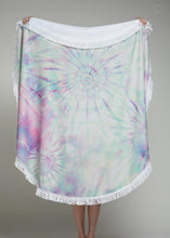Load image into Gallery viewer, Tie Dye Round Beach Towel