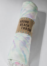 Load image into Gallery viewer, Tie Dye Round Beach Towel