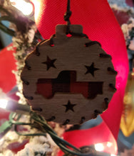 Load image into Gallery viewer, F.T.O.S. Buffalo Check Pick-Up Truck X-Mas Ornament