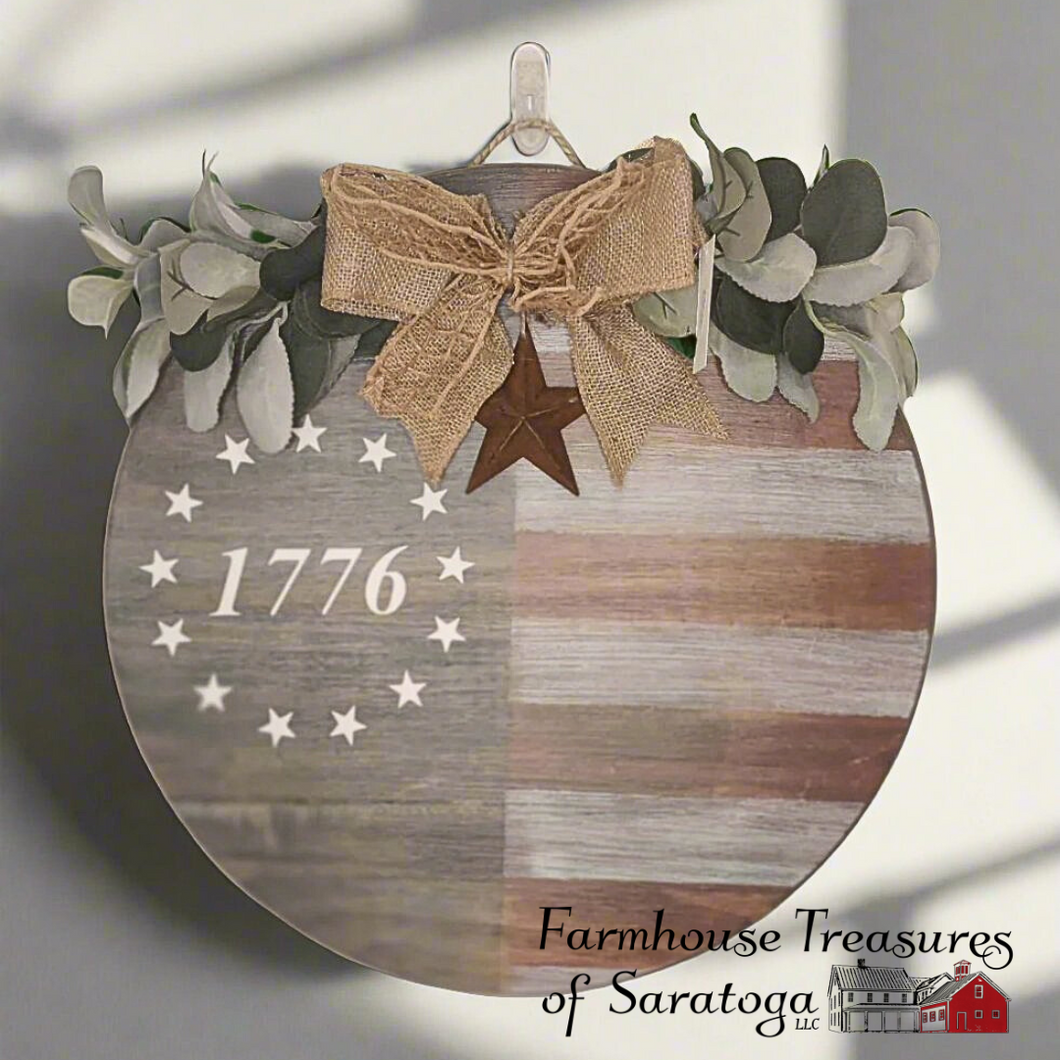 1776 Door hanging sign