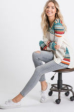 Load image into Gallery viewer, CASHMERE KNIT SWEATER WITH CONTRAST.
