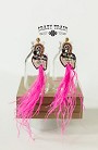 CRAZY TRAIN LET'S FLAMINGAL EARRINGS