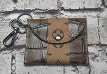 Load image into Gallery viewer, LV Upcycled and Genuine Leather Card Holder (Brown Crocodile)
