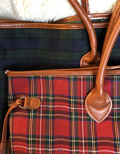 Load image into Gallery viewer, Classic Red Plaid Tote

