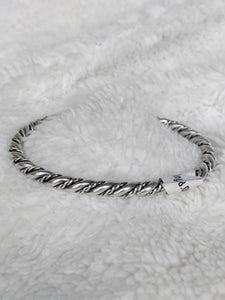 Sterling Silver Double Twisted Bracelet