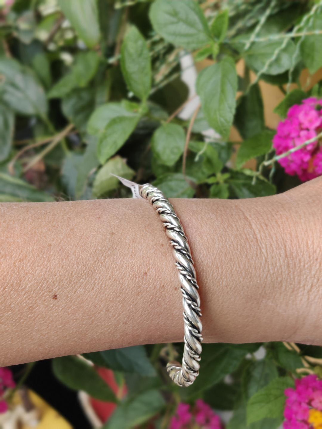 Sterling Silver Double Twisted Bracelet