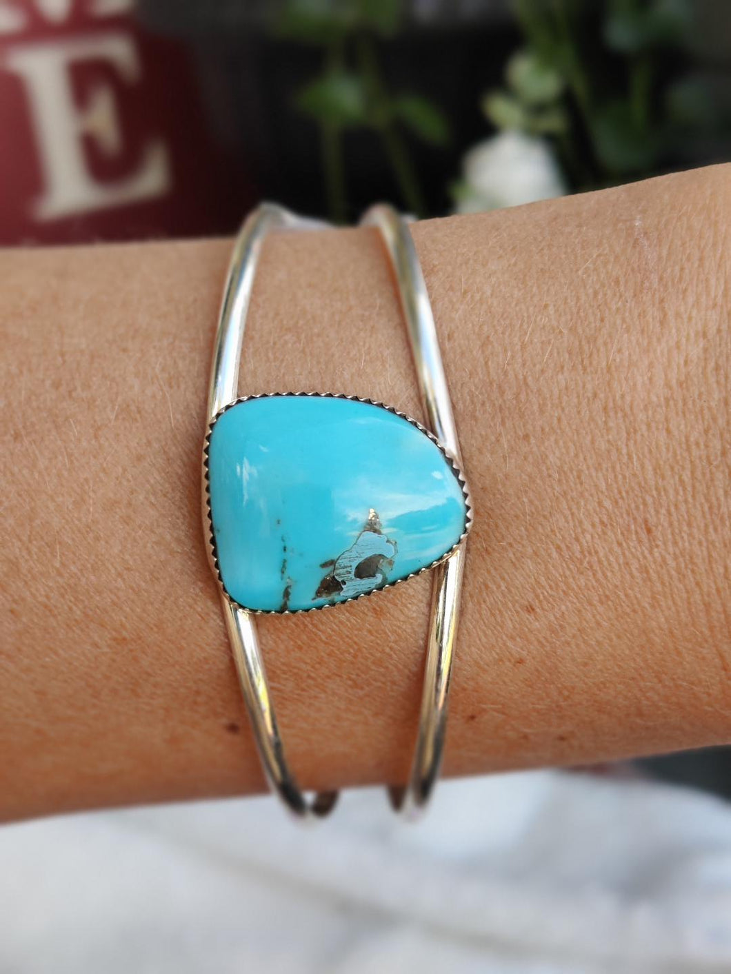 Sterling Silver Turquoise Bracelet