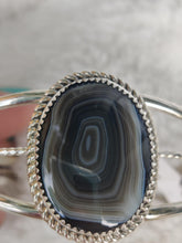 Load image into Gallery viewer, Sterling Silver Lace Agate Gemstone Bracelet
