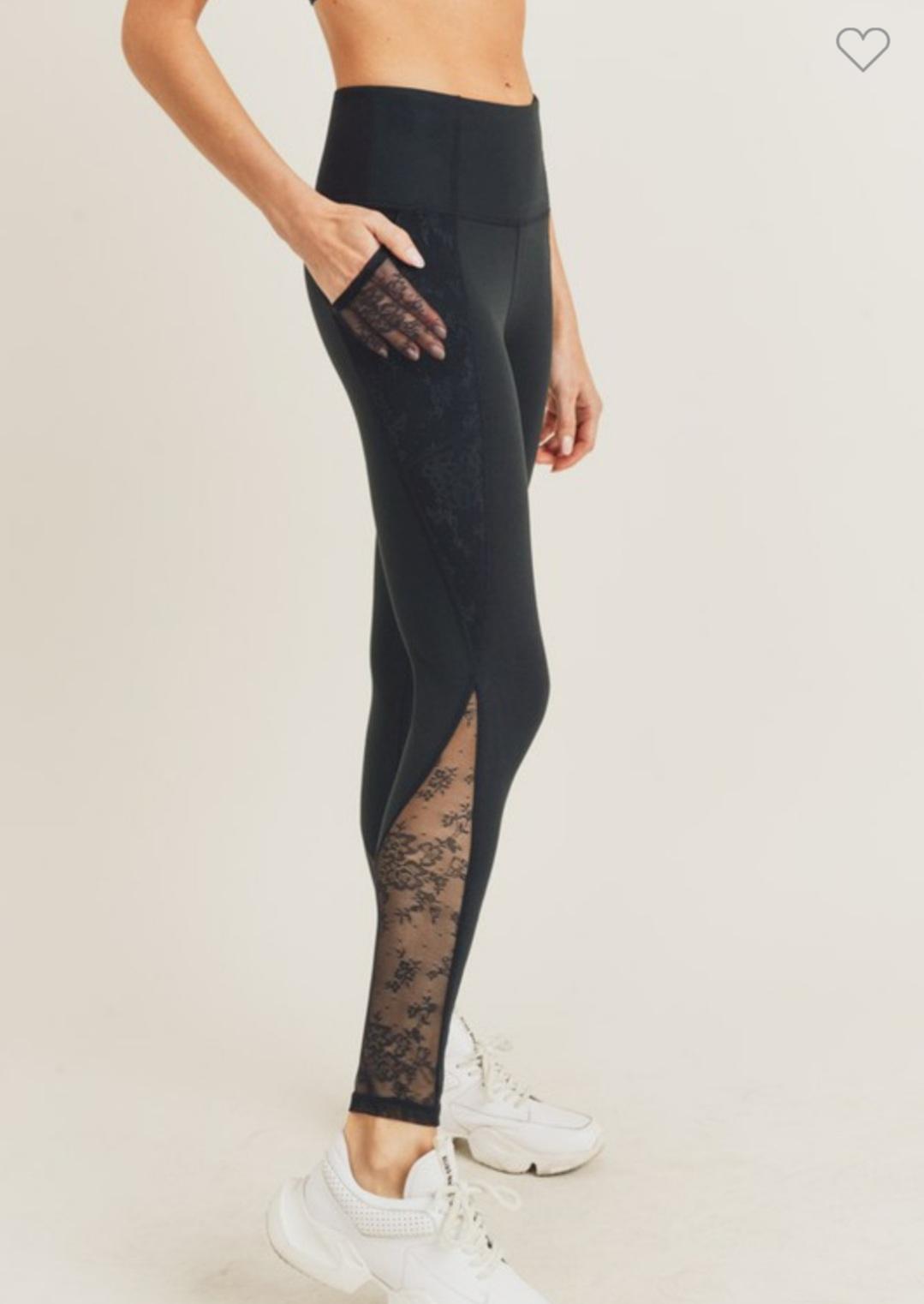 Highwaist Shredded Knee Laser-Cut Leggings