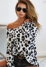 Load image into Gallery viewer, BRUSHED LEOPARD HACCI DEEP U NECK TOP
