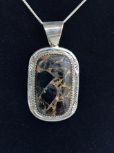 Load image into Gallery viewer, Sterling Silver Enhanced Mojave Turquoise Necklace
