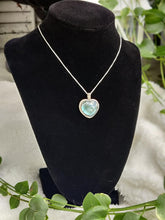 Load image into Gallery viewer, Sterling Silver Abalone Heart Pendant Necklace
