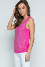 Load image into Gallery viewer, Tank Top with Stones (Fuchsia)
