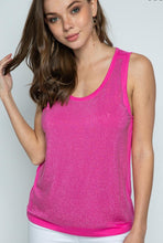 Load image into Gallery viewer, Tank Top with Stones (Fuchsia)
