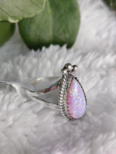 Load image into Gallery viewer, Sterling Silver Man Made Opal ring
