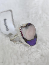 Load image into Gallery viewer, Sterling Silver Amethyst Heart Ring
