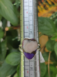 Sterling Silver Amethyst Heart Ring