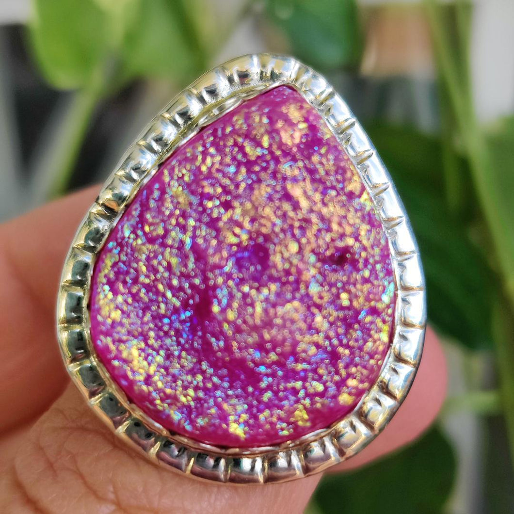 Sterling Silver Druzy Ring